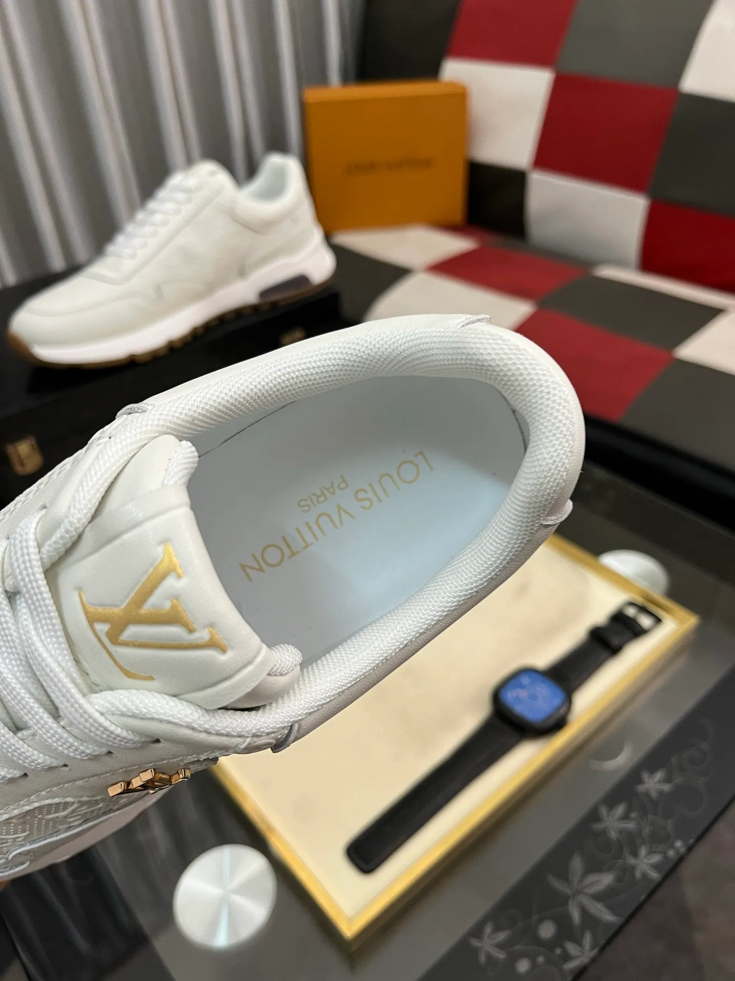 Men's shoes 💰458⌚️⌚️[Louis Vuitton LV] Dad shoes are popular casual sports shoes with outsole, breathable and comfortable, easy to walk, trendy men's versatile fly woven epoxy with ➕leather lining➕Gucci's popular original outsole, sports and running style, super comfortable. Size 38-442️⃣Colors available